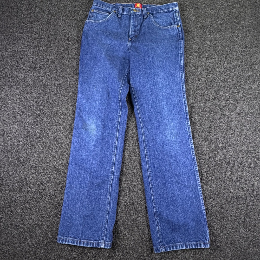 Wrangler Jeans Mens 34x32 (Fits 32x30) 1036MWZPD Blue Slim Fit EUC